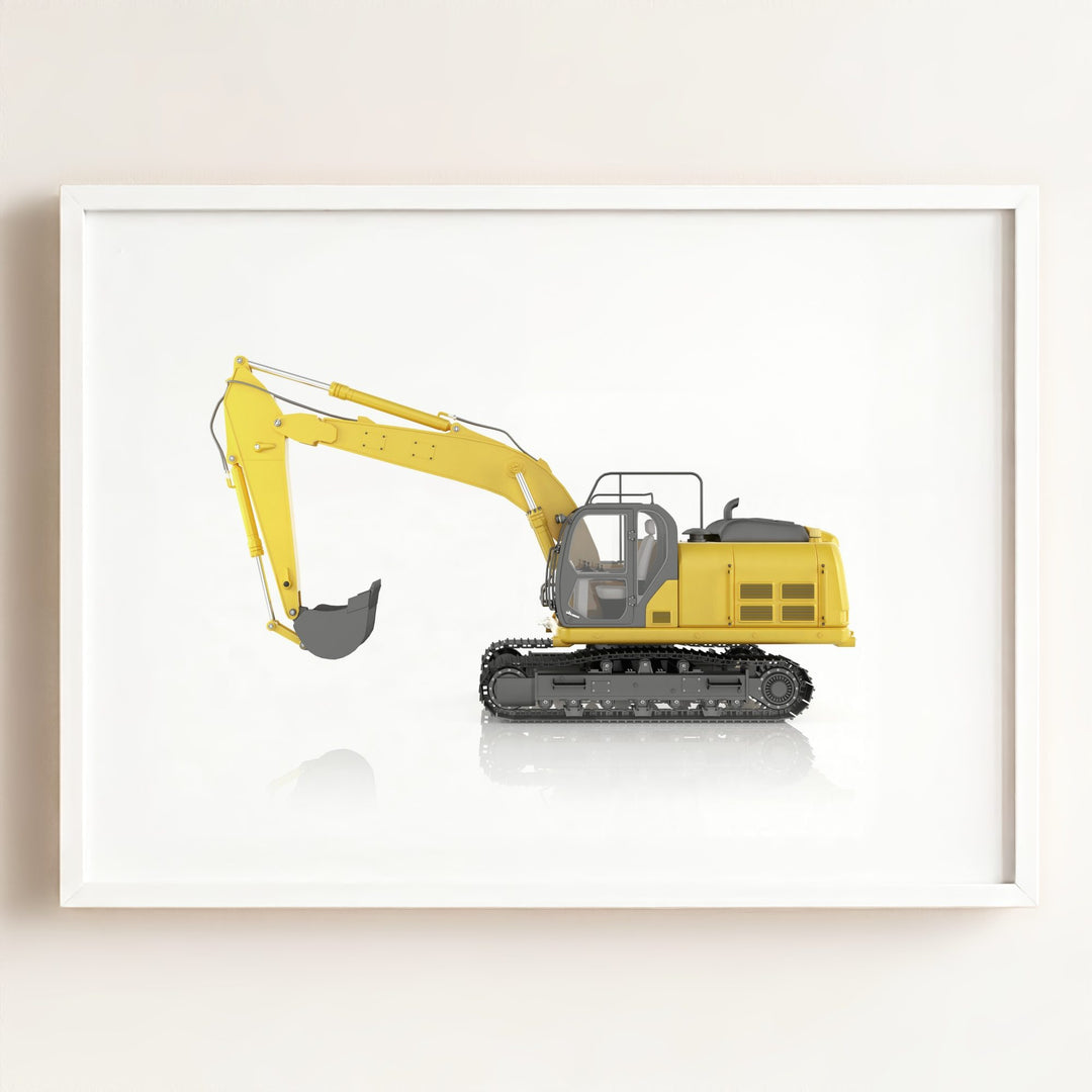 Construction Vehicle Track Excavator Art