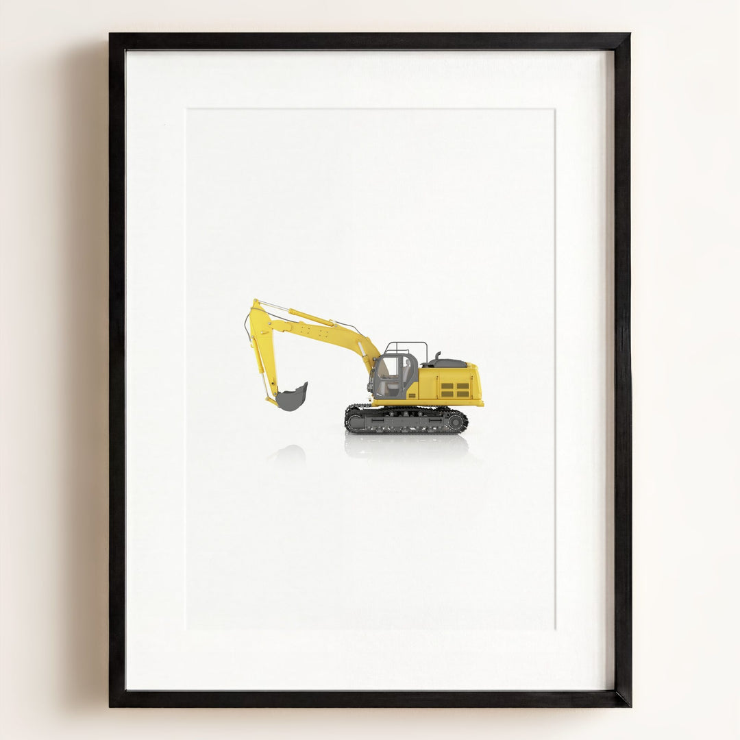 Construction Vehicle Track Excavator Art