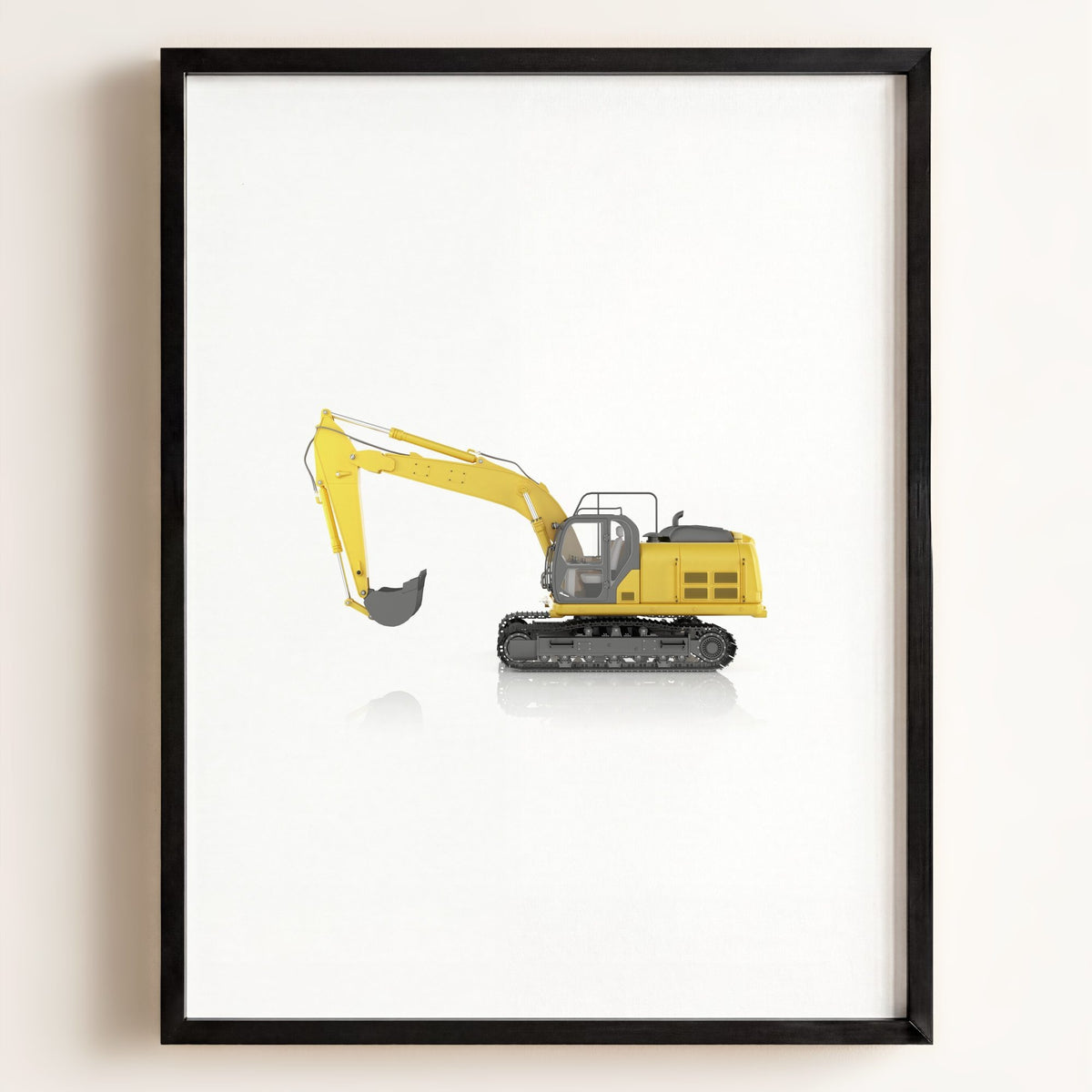 Construction Vehicle Track Excavator Art
