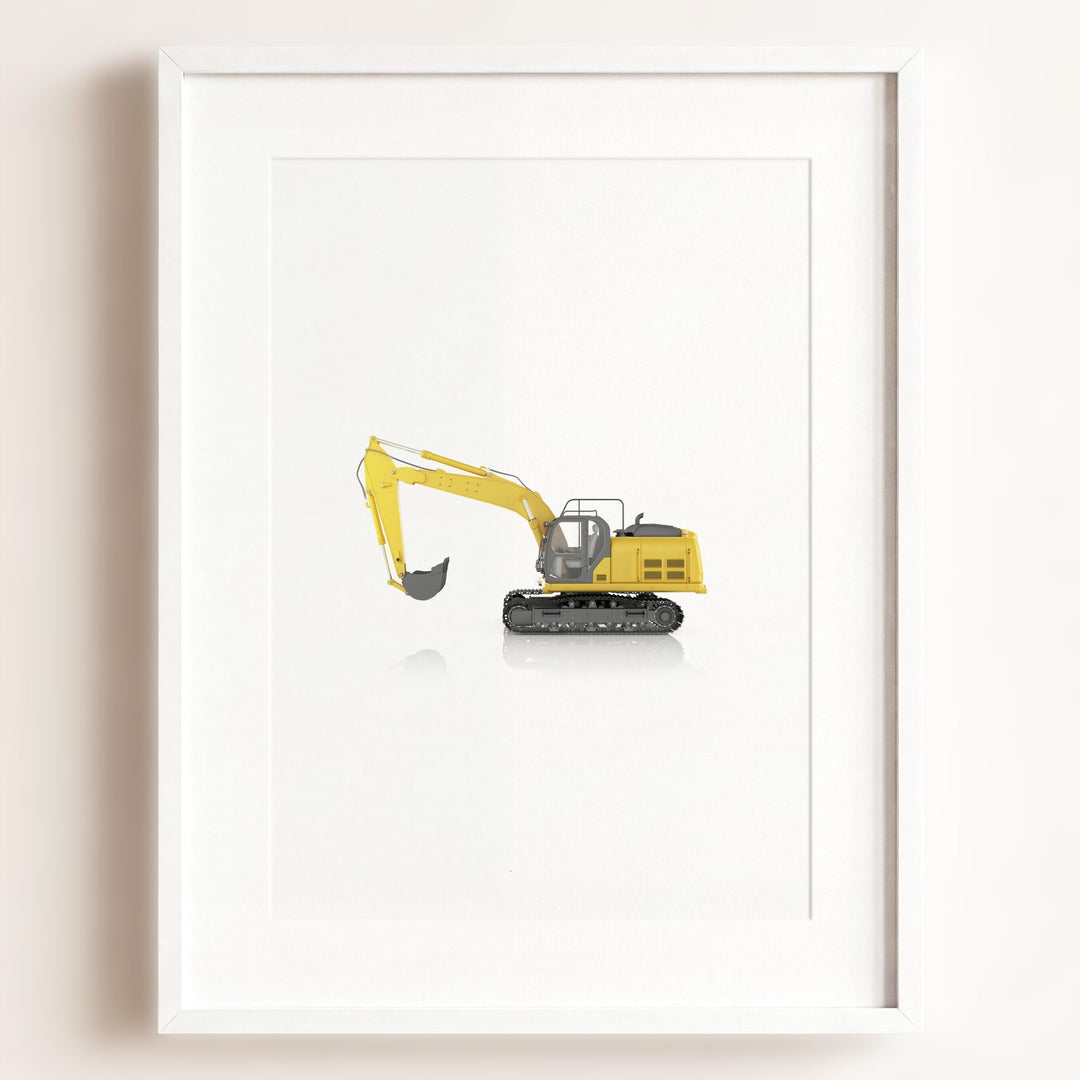 Construction Vehicle Track Excavator Art