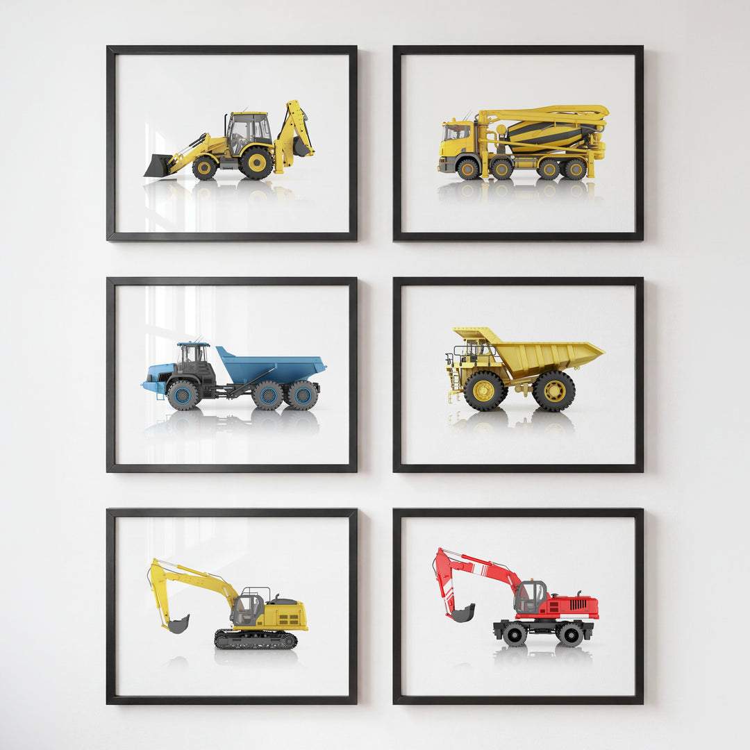 Construction Vehicles Collection Set of 6