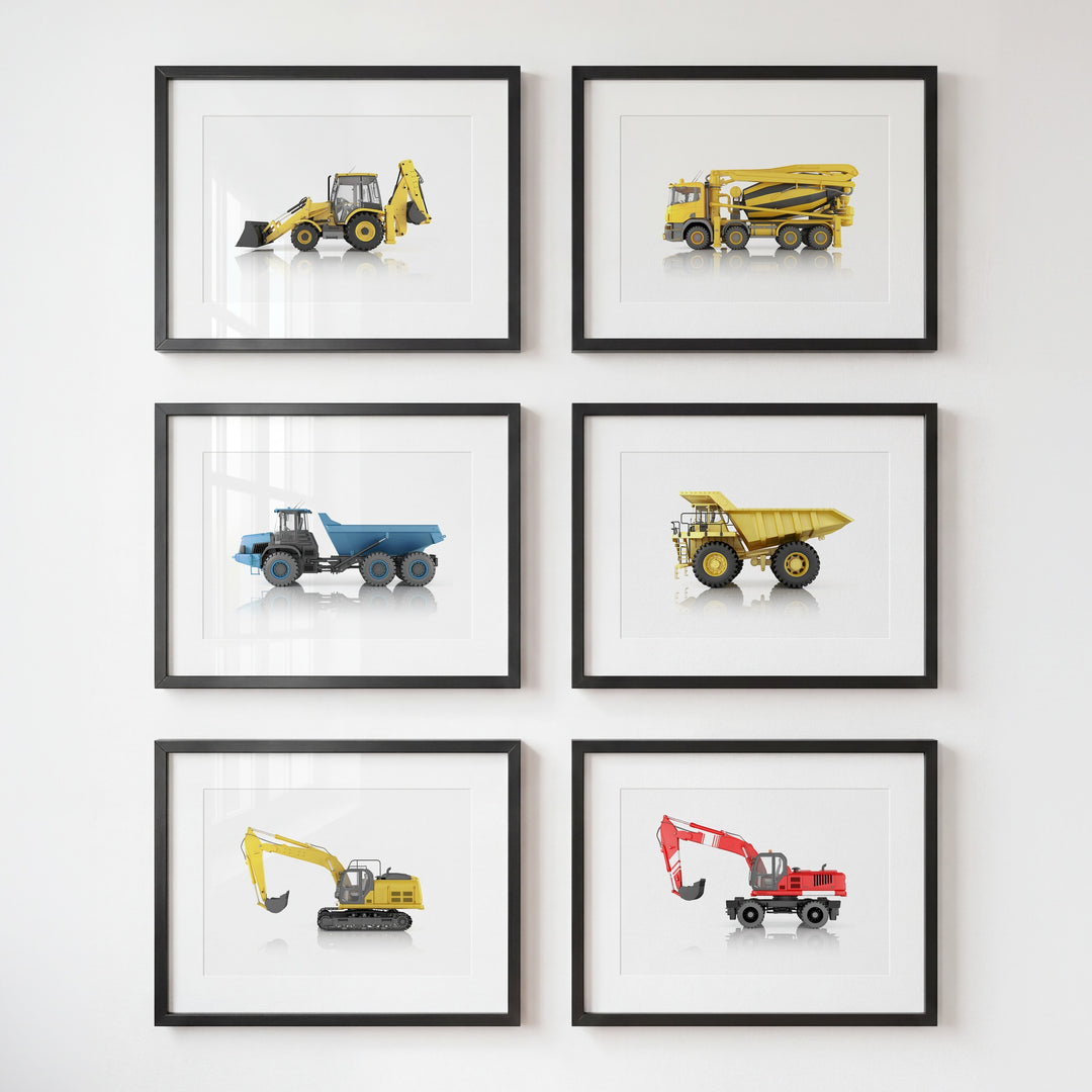 Construction Vehicles Collection Set of 6