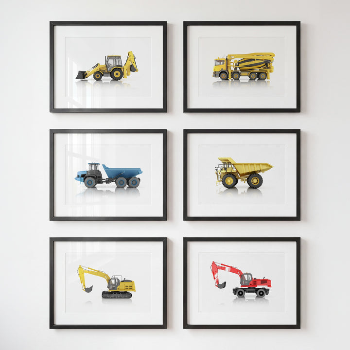 Construction Vehicles Collection Set of 6