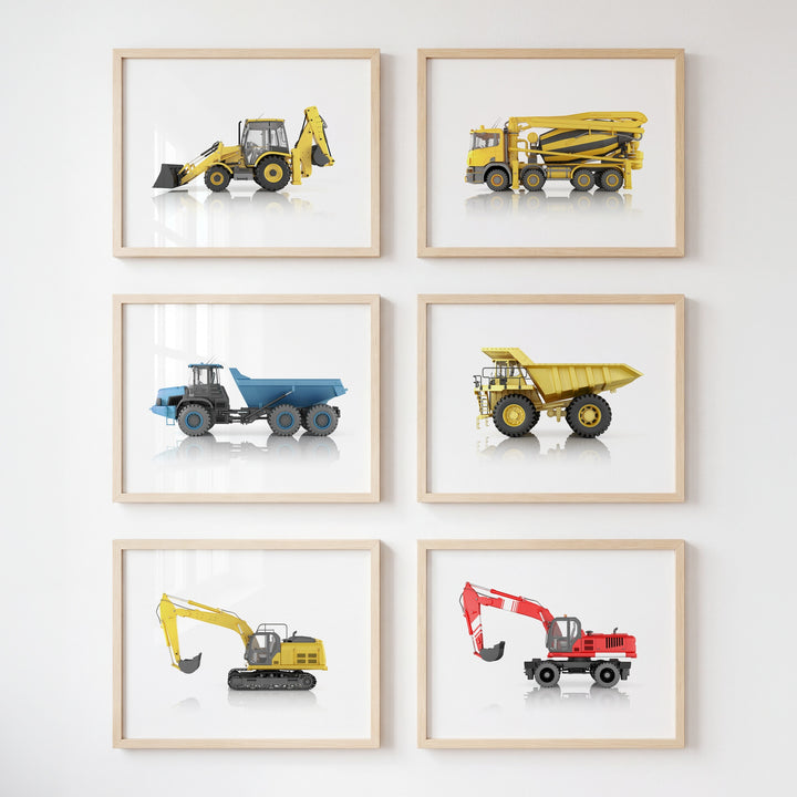 Construction Vehicles Collection Set of 6