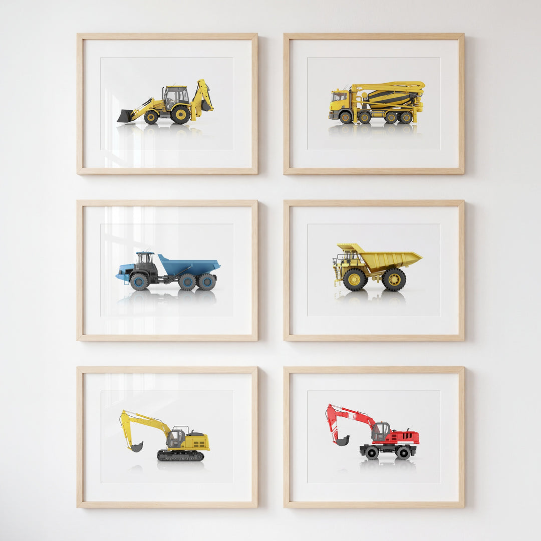 Construction Vehicles Collection Set of 6