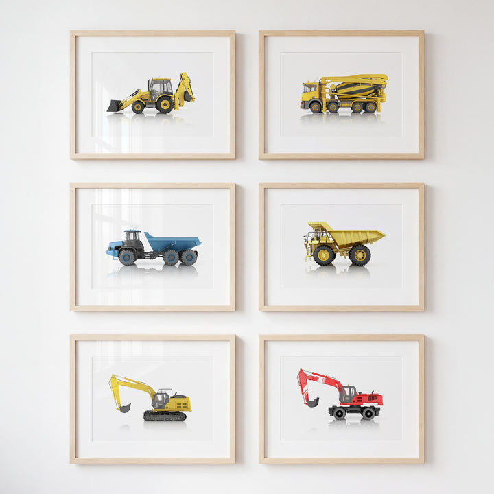 Construction Vehicles Collection Set of 6