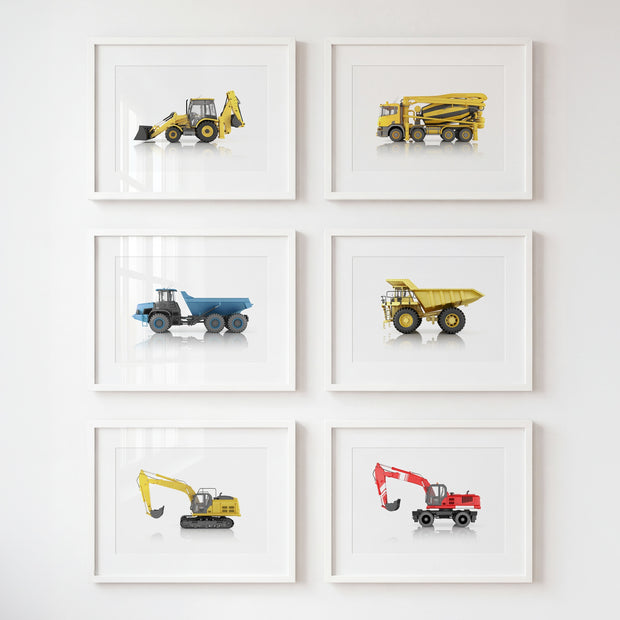 Construction Vehicles Collection Set of 6