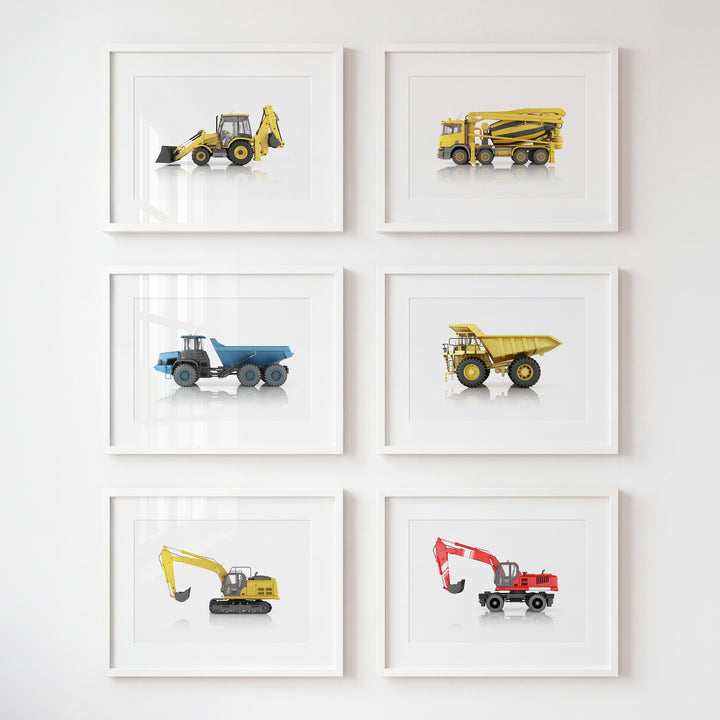 Construction Vehicles Collection Set of 6