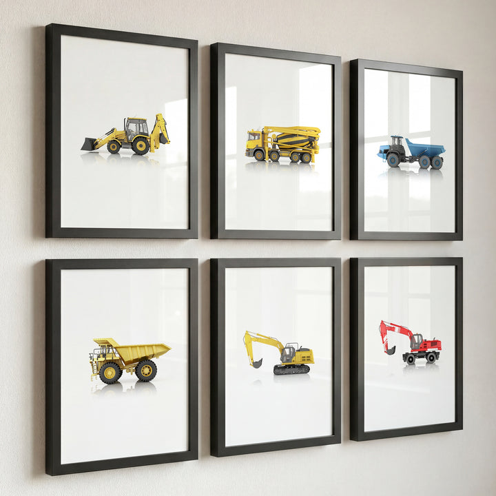 Construction Vehicles Collection Set of 6