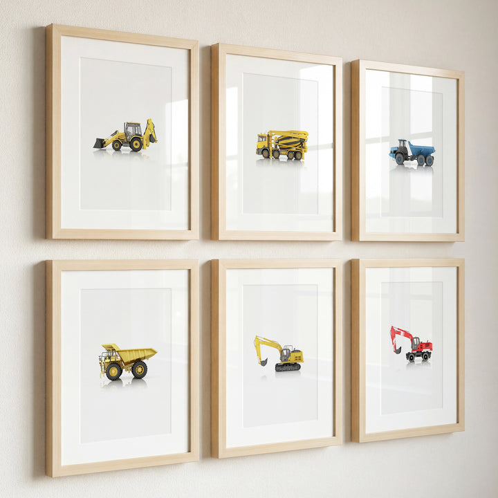 Construction Vehicles Collection Set of 6