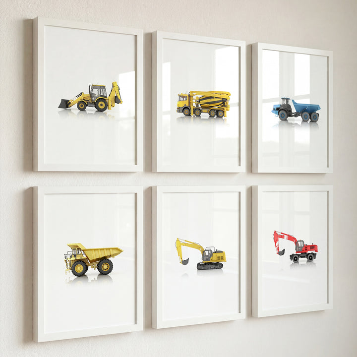 Construction Vehicles Collection Set of 6