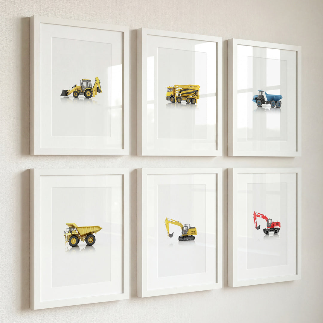Construction Vehicles Collection Set of 6