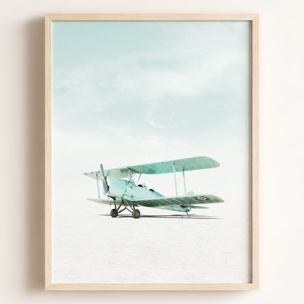 De Havilland Tiger Moth Airplane - Framed Art
