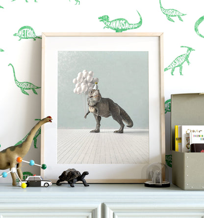 Tyrannosaurus Rex Party Animal Art Print