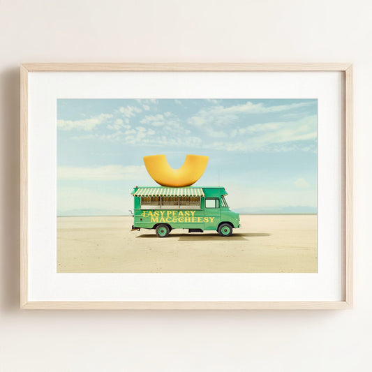 Easy Peasy Mac & Cheesy Food Truck Art — Framed