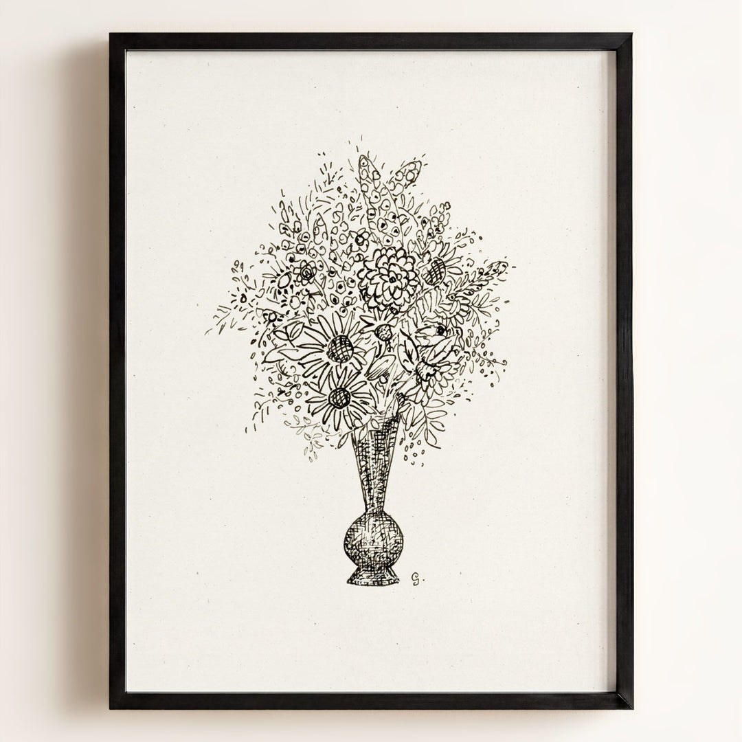 Flower Vase Art Print