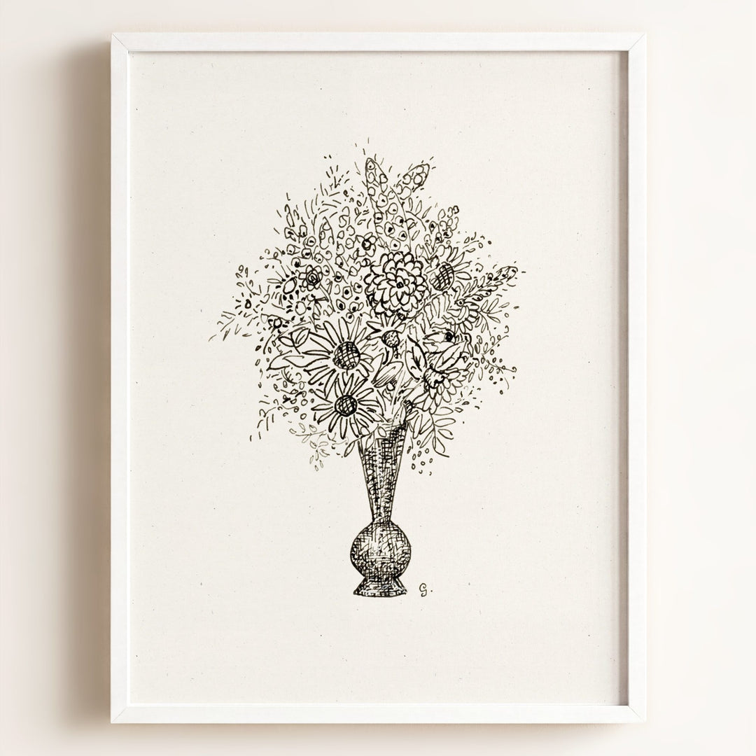 Flower Vase Art Print