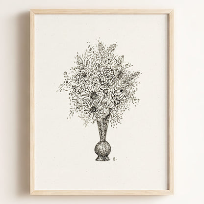 Flower Vase Art Print