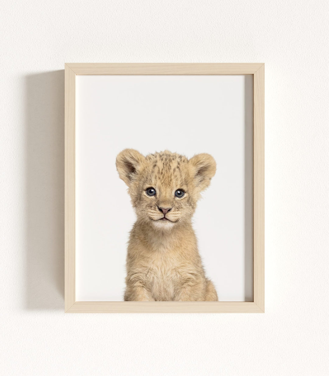 Framed Baby Safari Animals Nursery Decor - African Animals Set of 6