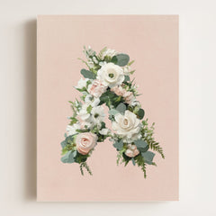 Heirloom Floral Alphabet Prints