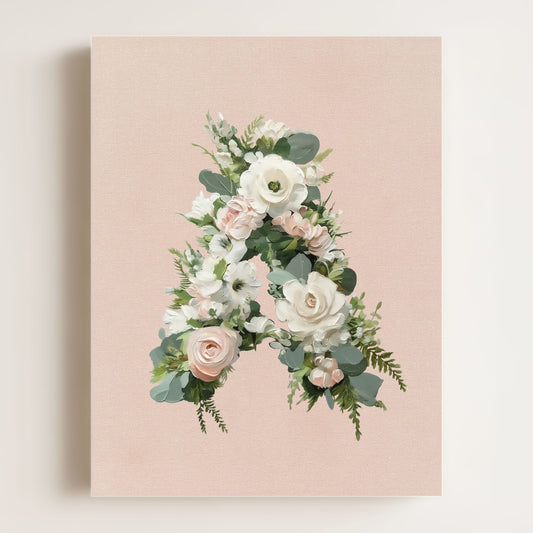 Heirloom Floral Alphabet Prints