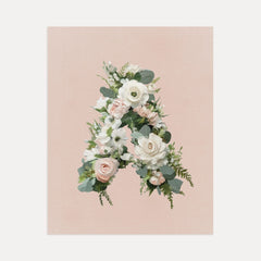 Heirloom Floral Alphabet Prints