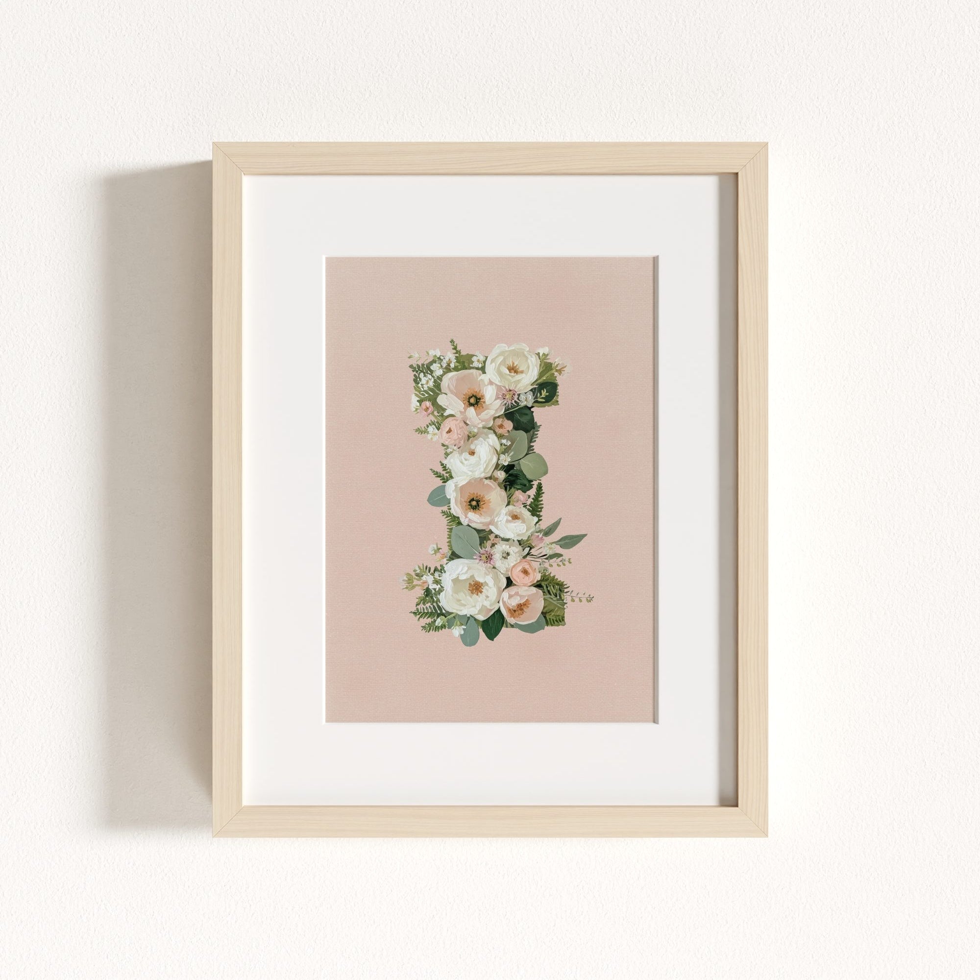Heirloom Floral Alphabet Prints