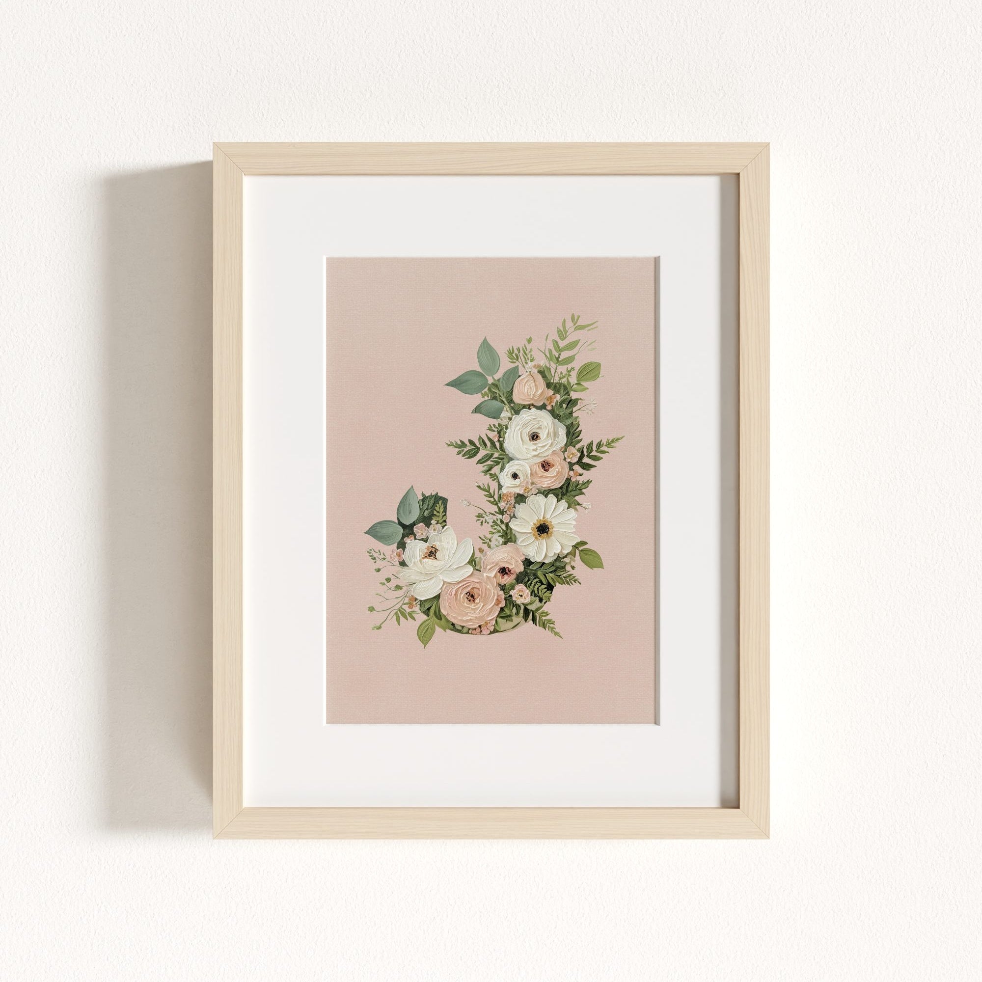 Heirloom Floral Alphabet Prints