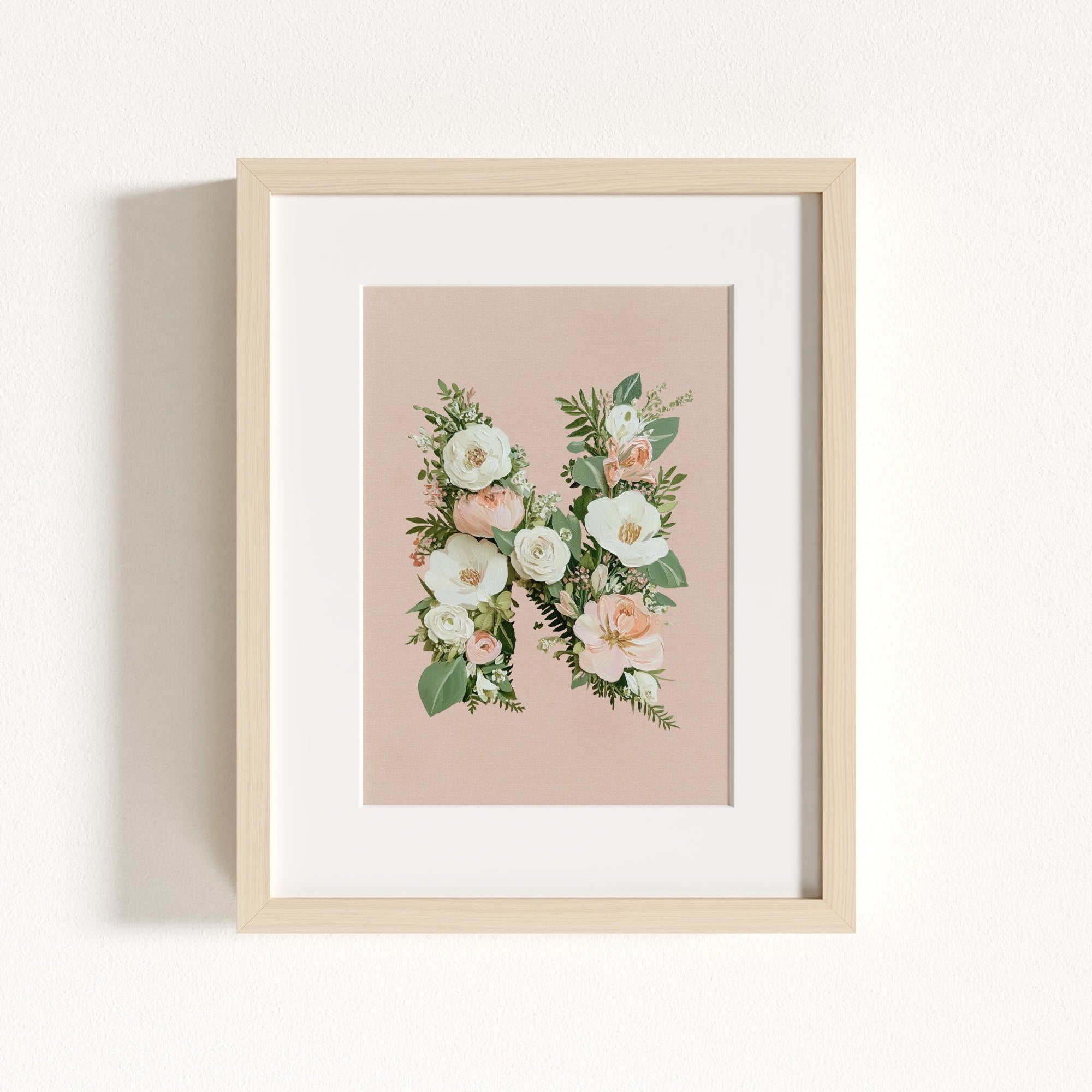 Heirloom Floral Alphabet Prints