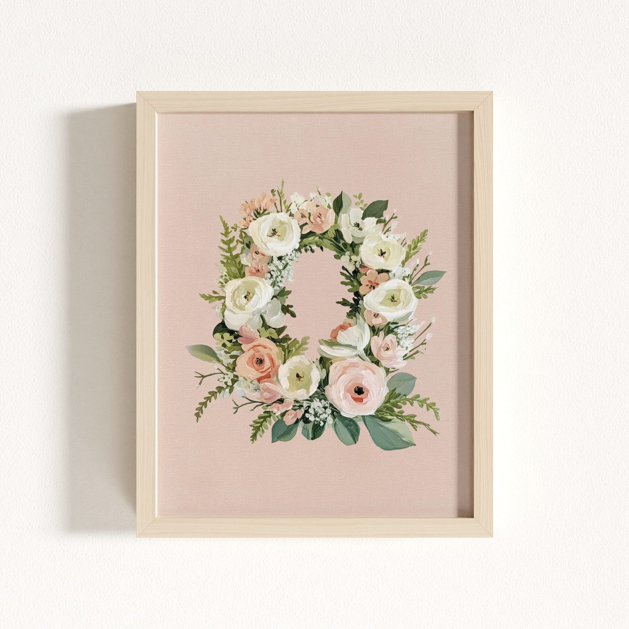 Heirloom Floral Alphabet Prints