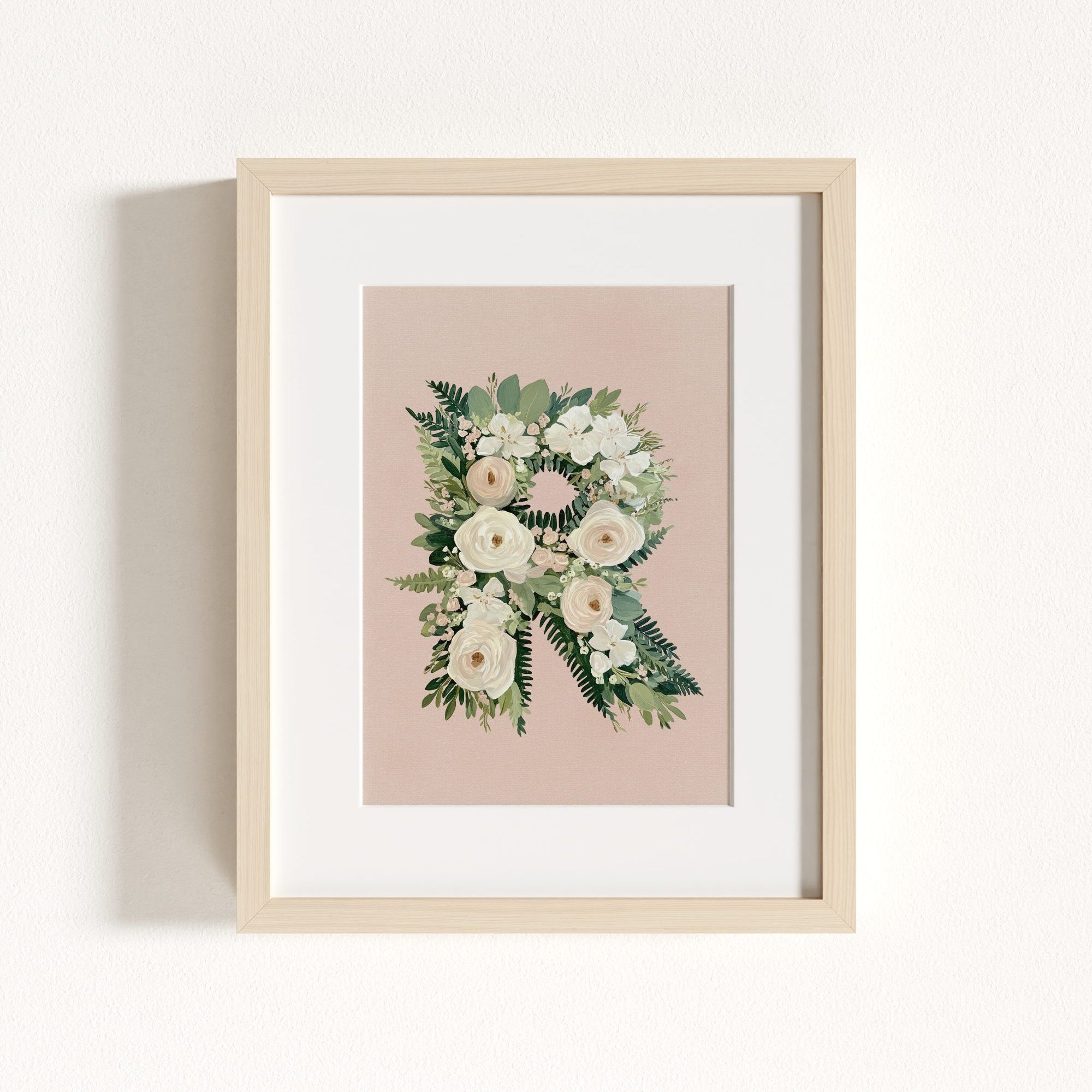 Heirloom Floral Alphabet Prints