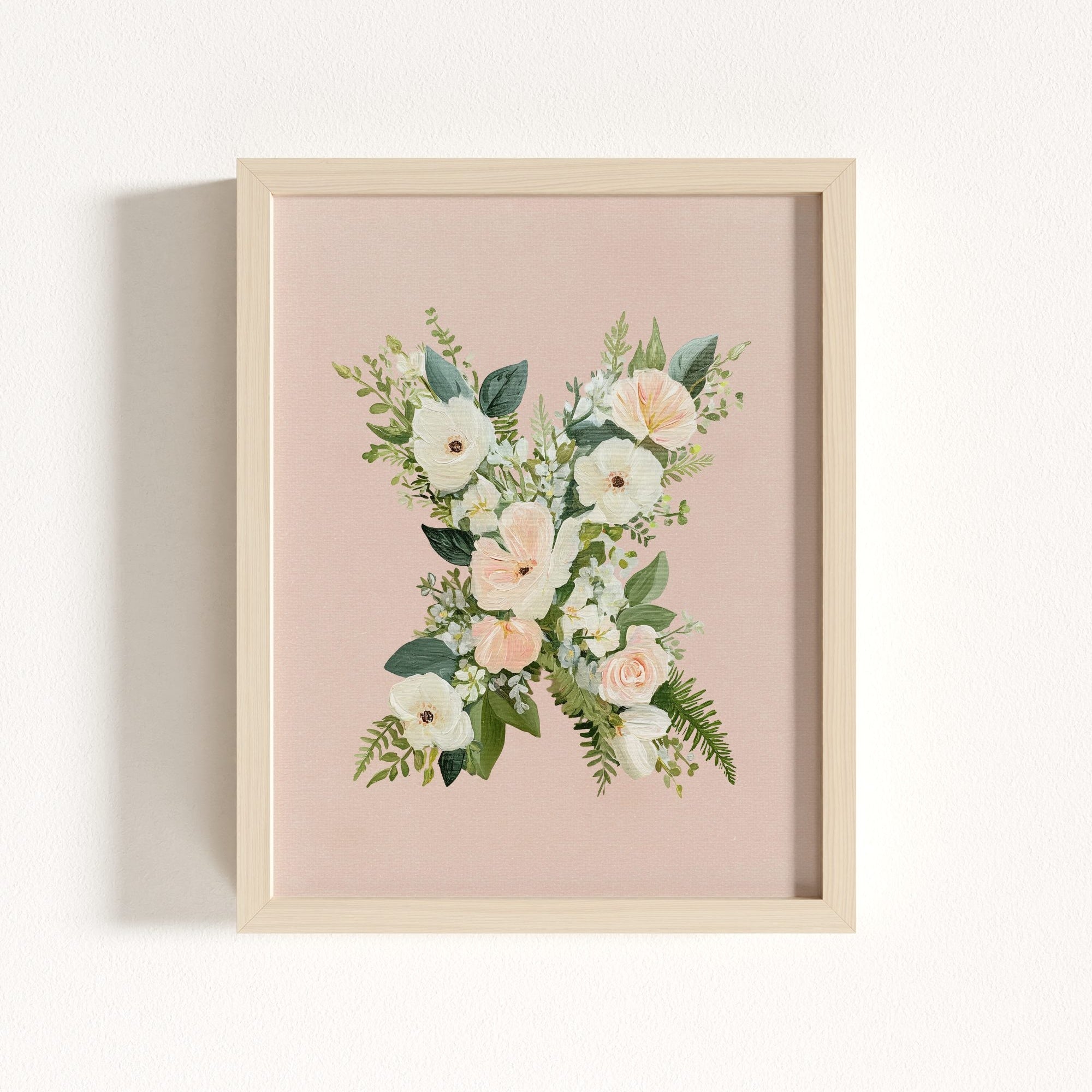 Heirloom Floral Alphabet Prints