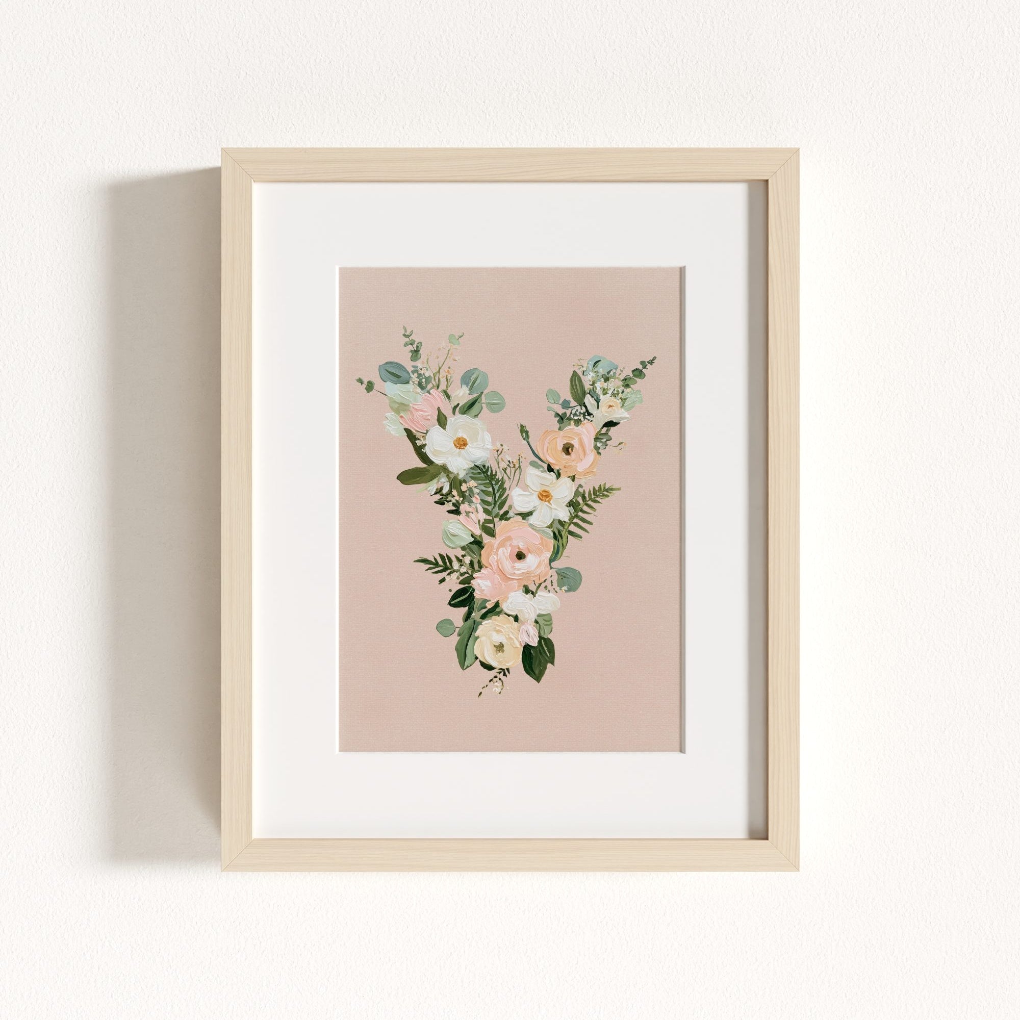 Heirloom Floral Alphabet Prints
