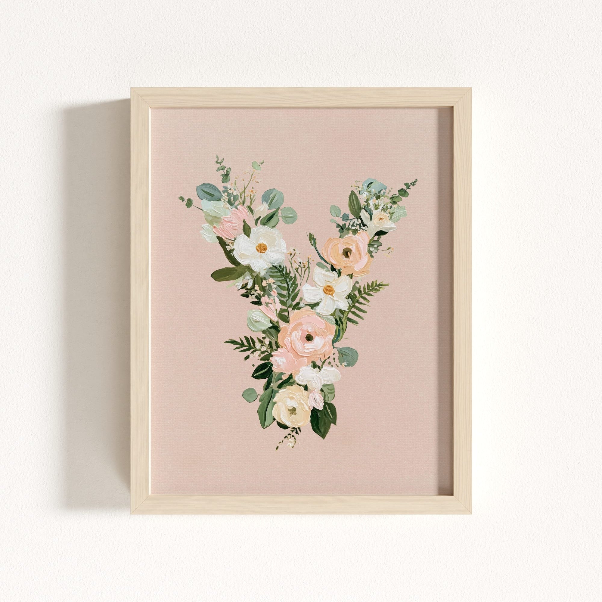 Heirloom Floral Alphabet Prints