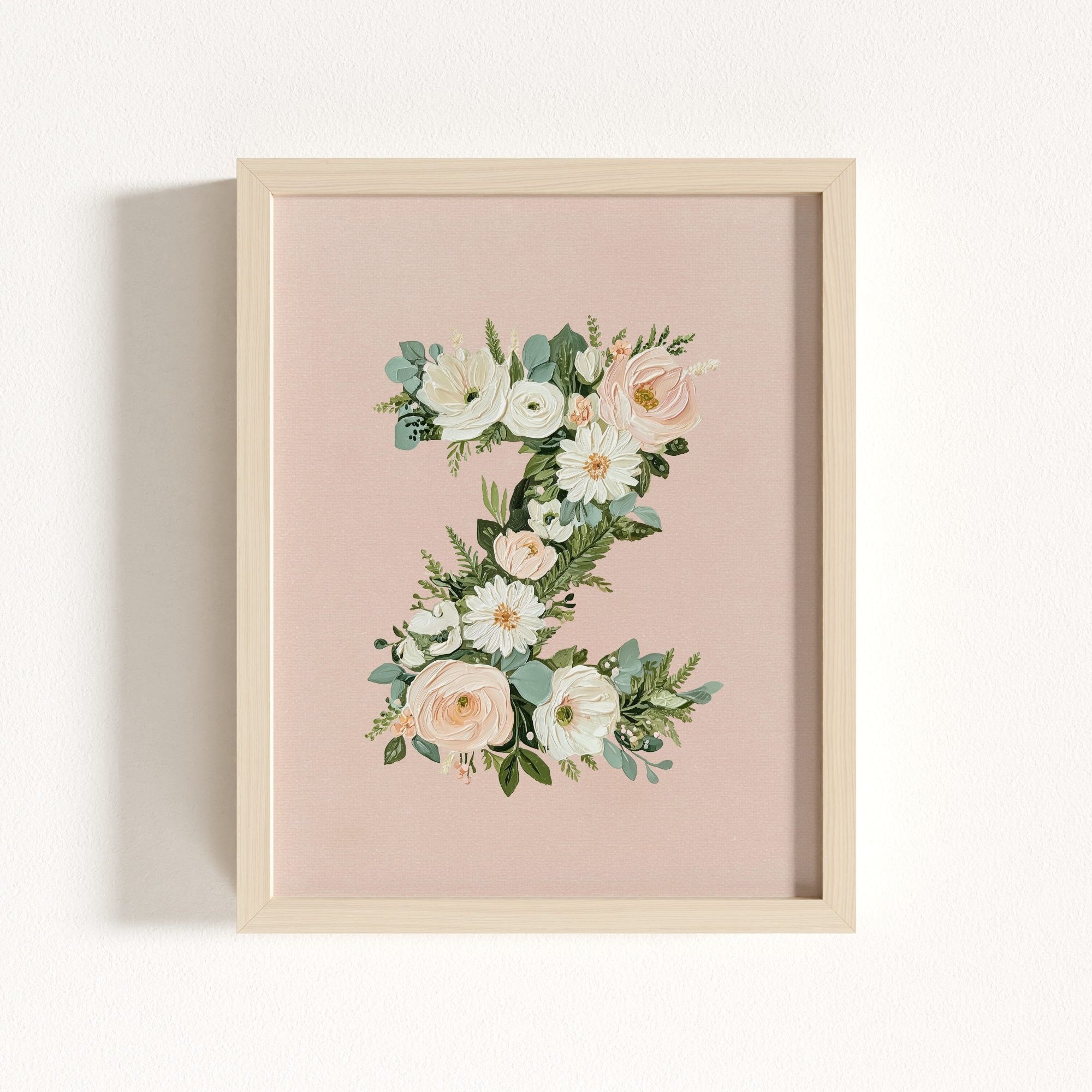 Heirloom Floral Alphabet Prints