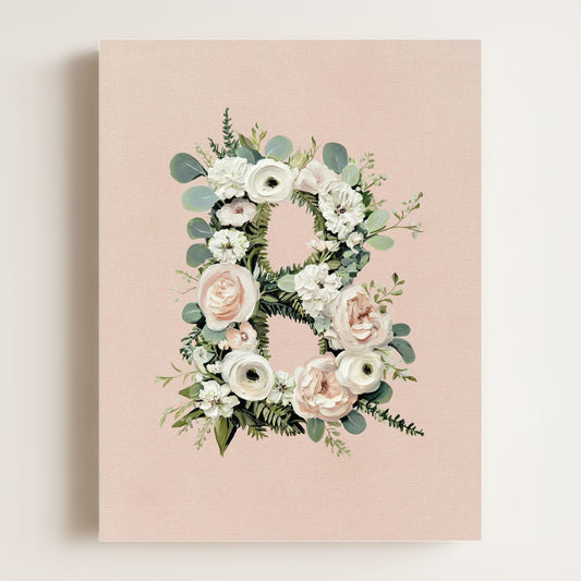 Heirloom Floral Alphabet Prints
