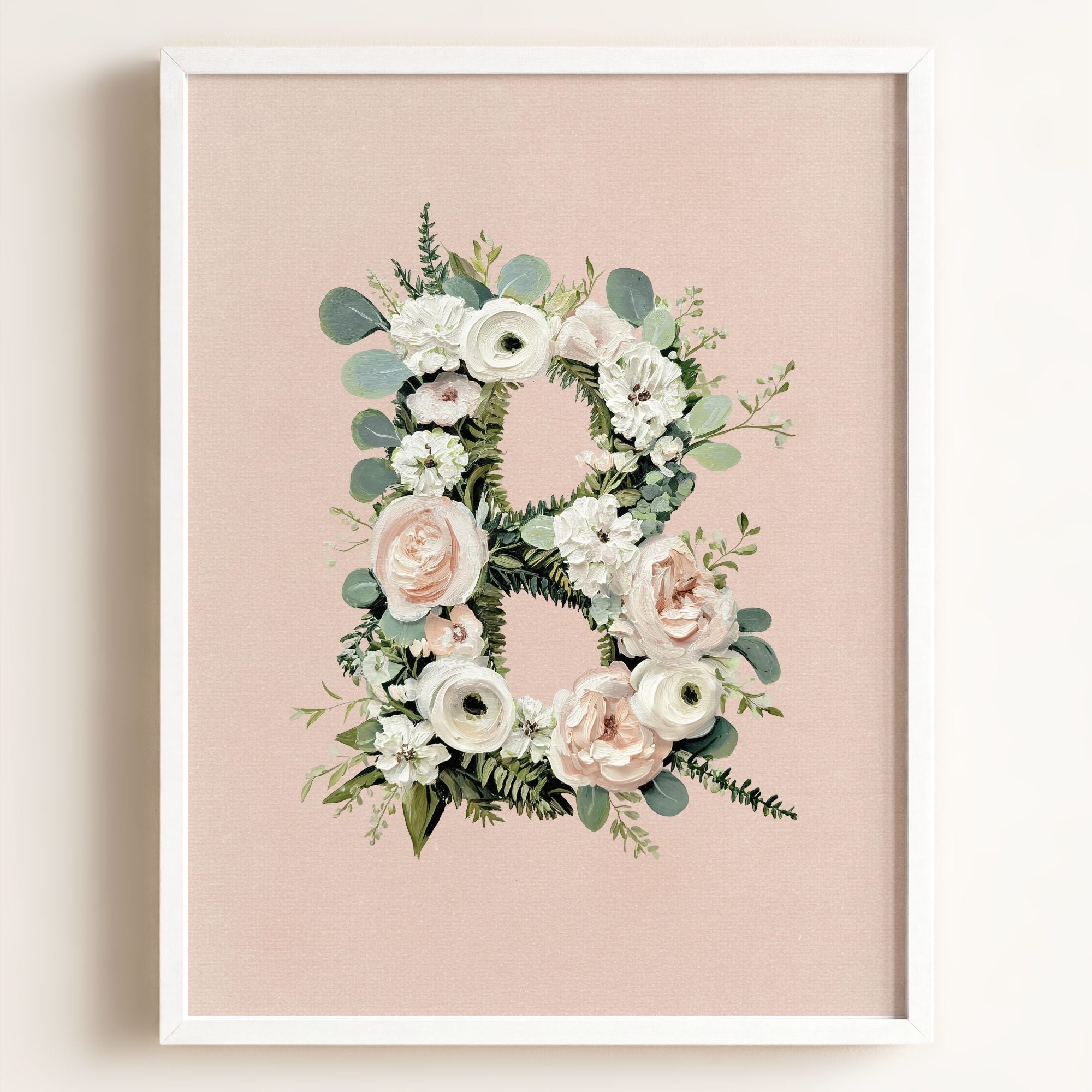 Heirloom Floral Alphabet Prints