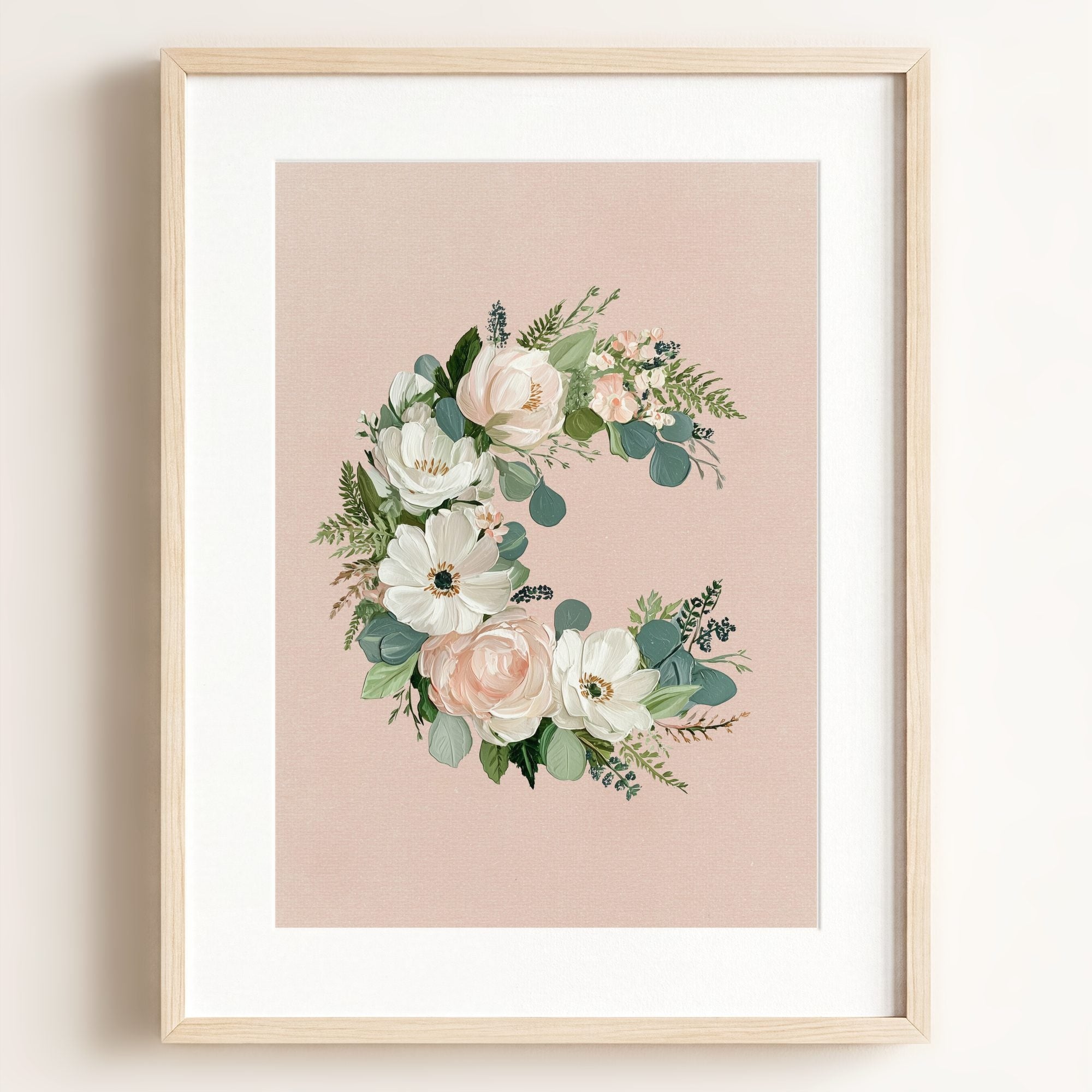 Heirloom Floral Alphabet Prints