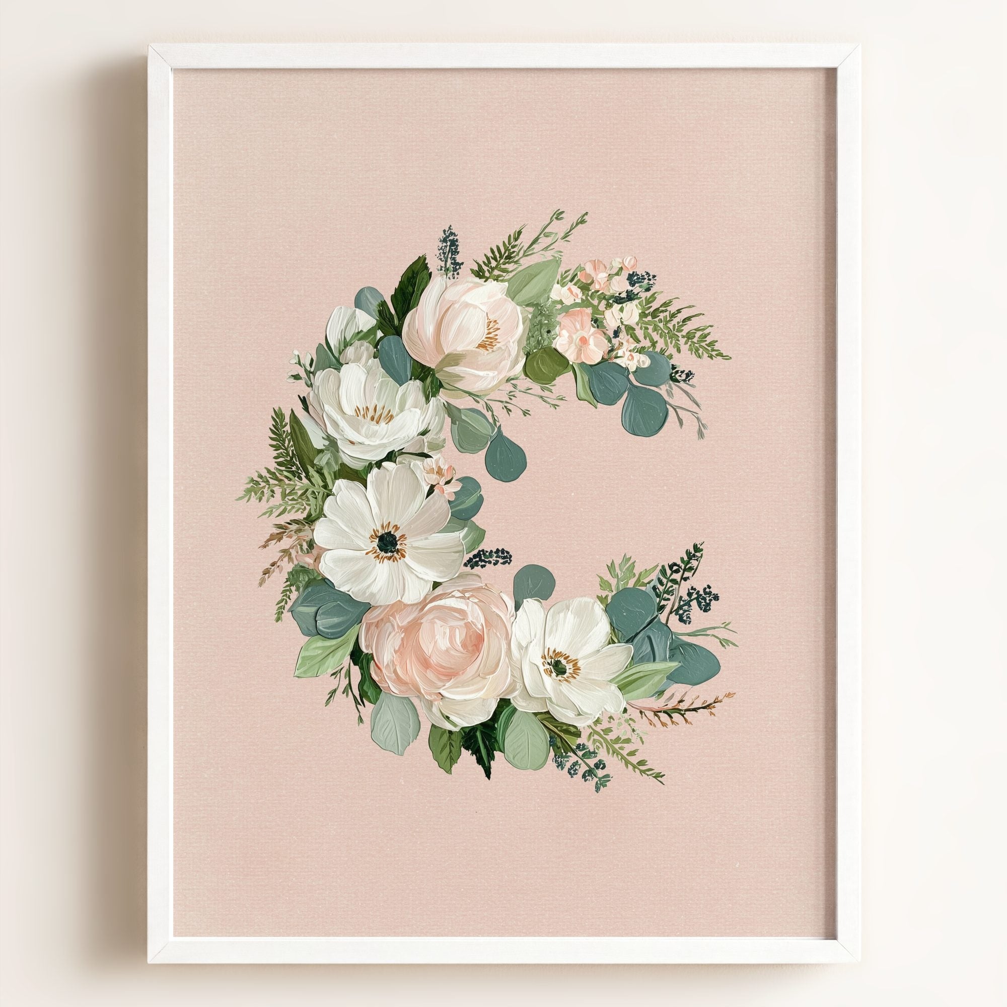 Heirloom Floral Alphabet Prints