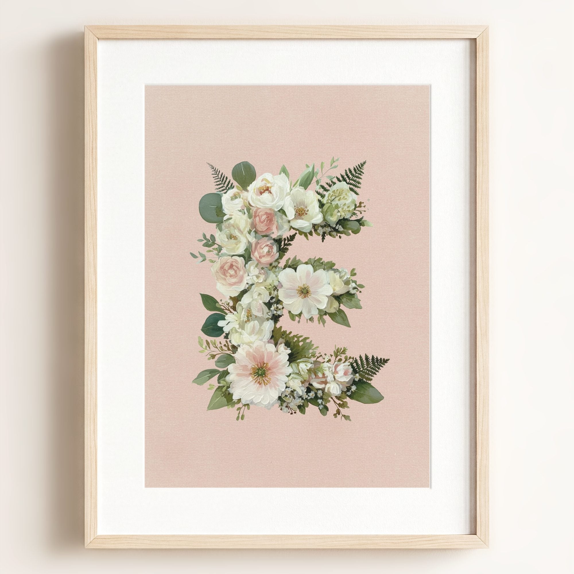 Heirloom Floral Alphabet Prints