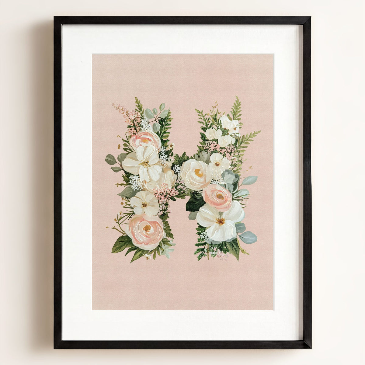 Heirloom Floral Alphabet Prints