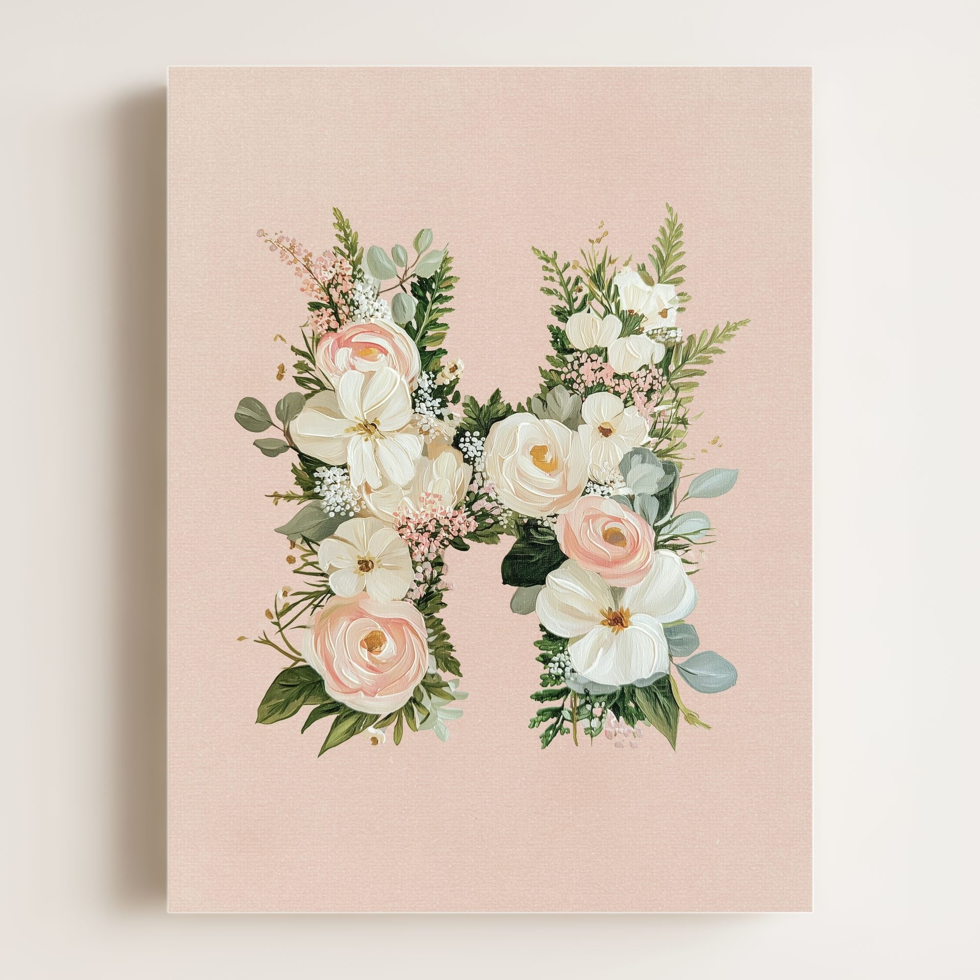 Heirloom Floral Alphabet Prints