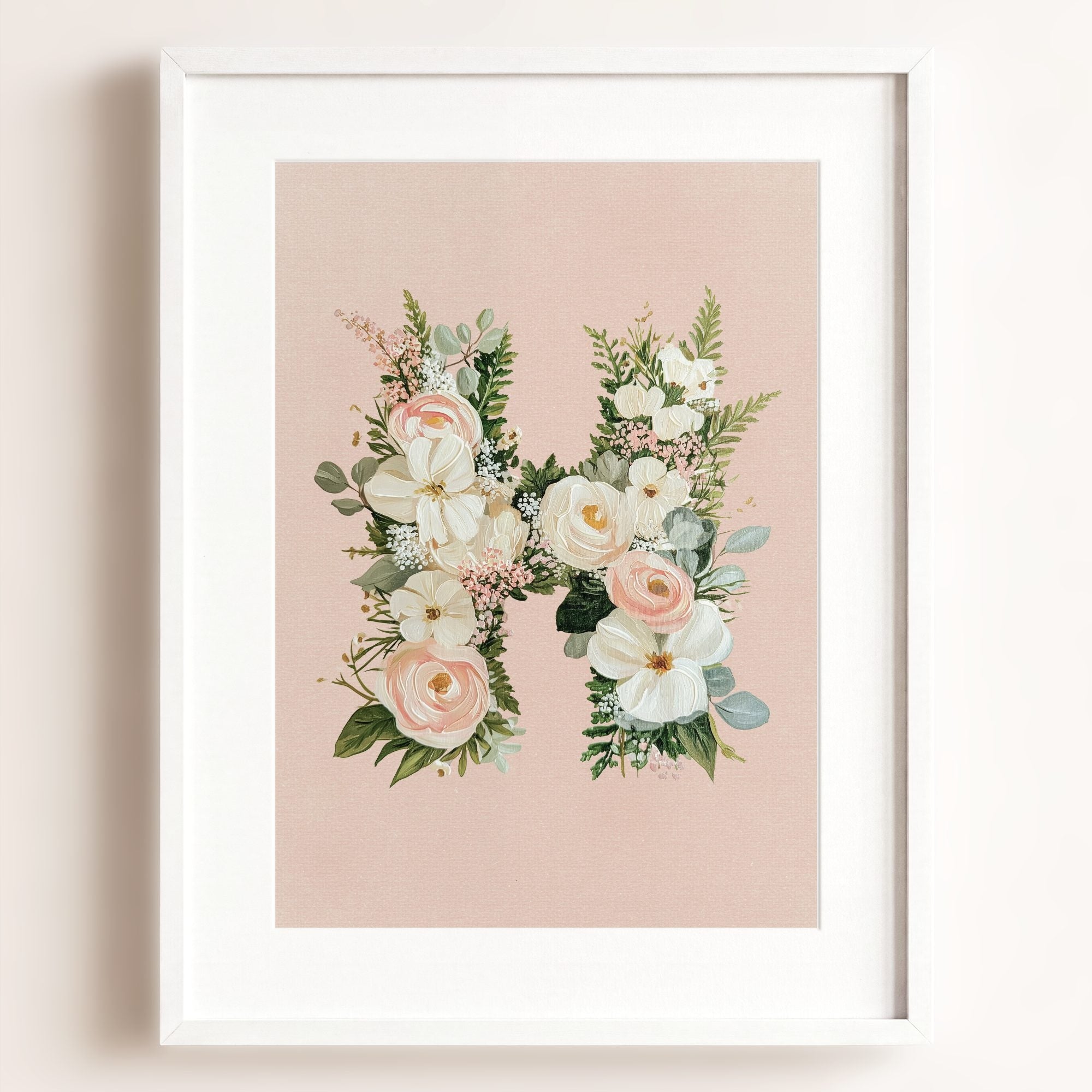 Heirloom Floral Alphabet Prints