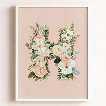 Heirloom Floral Alphabet Prints