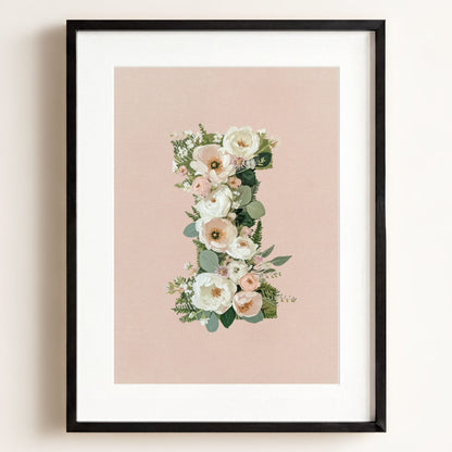 Heirloom Floral Alphabet Prints