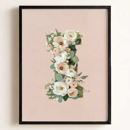Heirloom Floral Alphabet Prints
