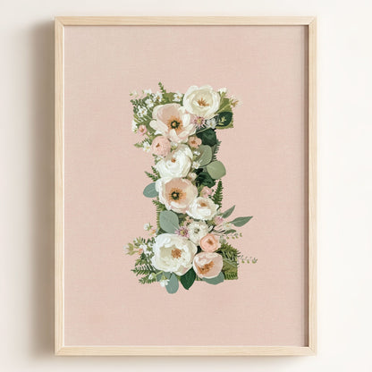 Heirloom Floral Alphabet Prints