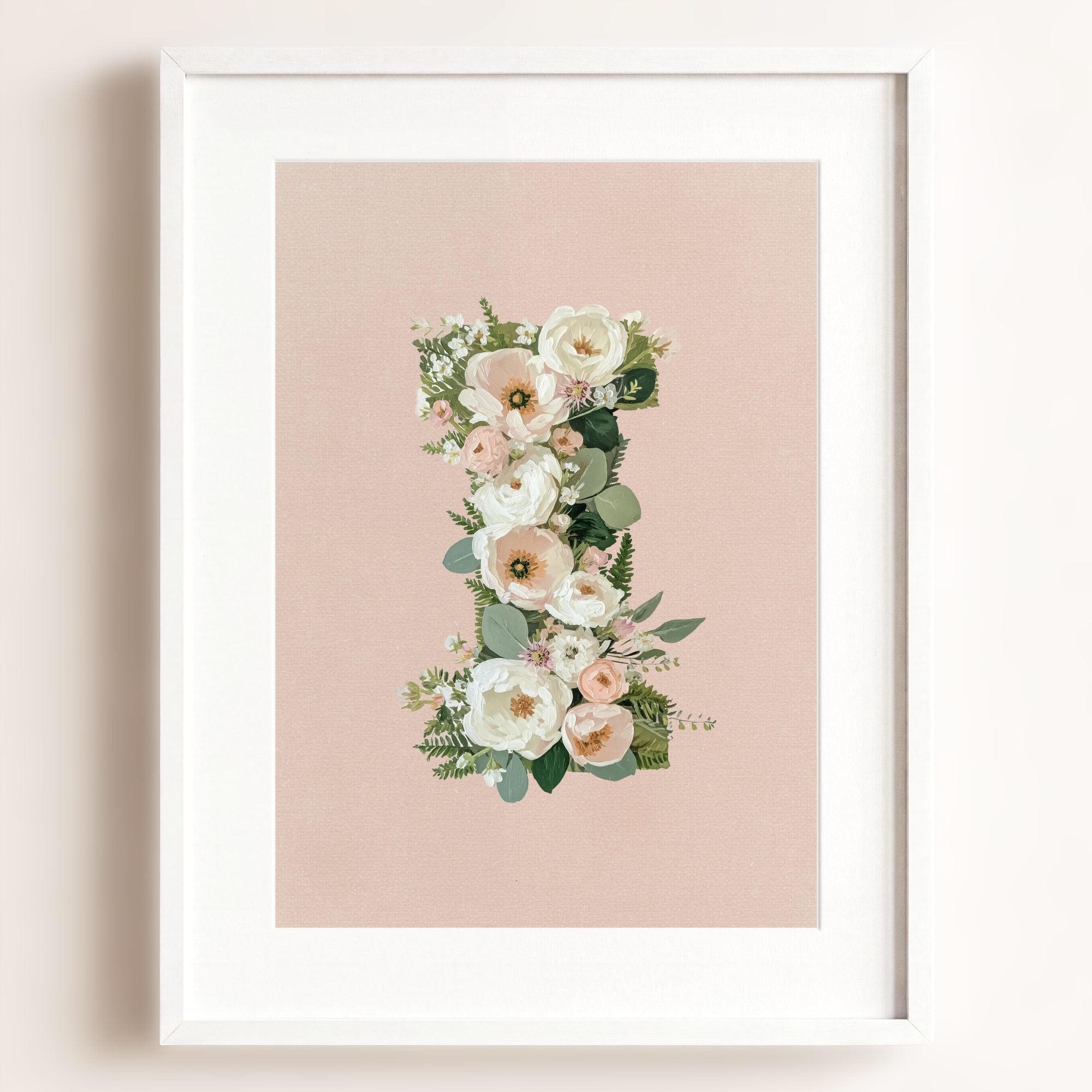 Heirloom Floral Alphabet Prints