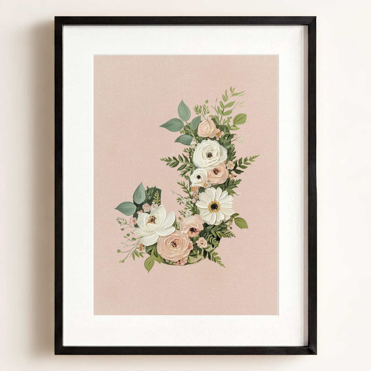 Heirloom Floral Alphabet Prints
