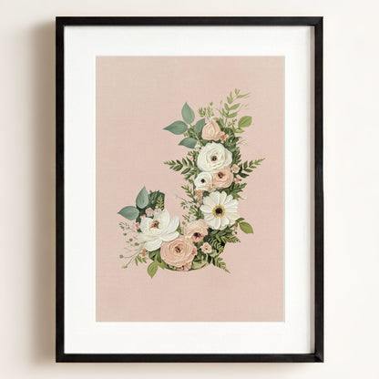 Heirloom Floral Alphabet Prints